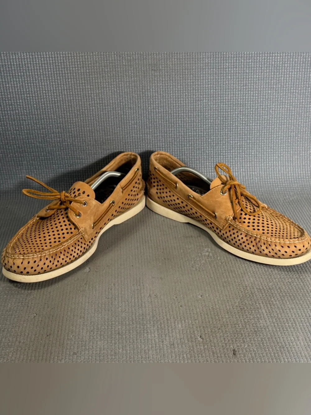 Sperry Boat Shoes A/O 2-Eye Laser Perf Shoes Men's Size 13